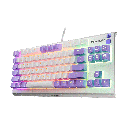 SteelSeries Apex 3 TKL RGB Water & Dust Resistant Whisper Quiet Switches Gaming Keyboard - Amethyst