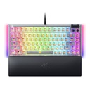 Razer BlackWidow V4 75% Phantom White Edition Hot-Swappable Mechanical Wired Gaming Keyboard Tactile & Quiet Switch