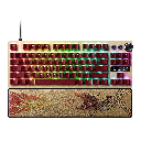 Razer Huntsman V3 Pro TKL Esports Counter-Strike 2 Edition Gaming Keyboard, Analog Optical Switches Snap Tap, Rapid Trigger, Adjustable Actuation, Media Keys, PBT Keycaps, Gold | RZ03-04982100-R3M1