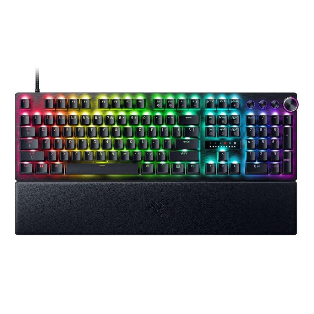[RZ03-05530100-R3M1] Razer Huntsman V3 Pro Full Size 8KHz Esports Gaming Keyboard: Analog Optical Switches Gen 2-8000 Hz Polling Snap Tap - Rapid Trigger - Adjustable Actuation - Media Controls - PBT Keycaps - Black | RZ03-05530100-R3M1