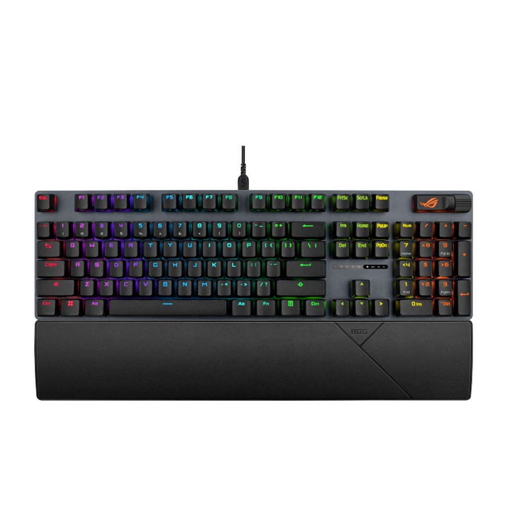 [90MP03XF-BKCA00] Asus XA14 Rog Strix Scope II Wired Optical Mechanical Gaming Keyboard NX Snow V2 Switch Refined Linear (Arabic) - Black