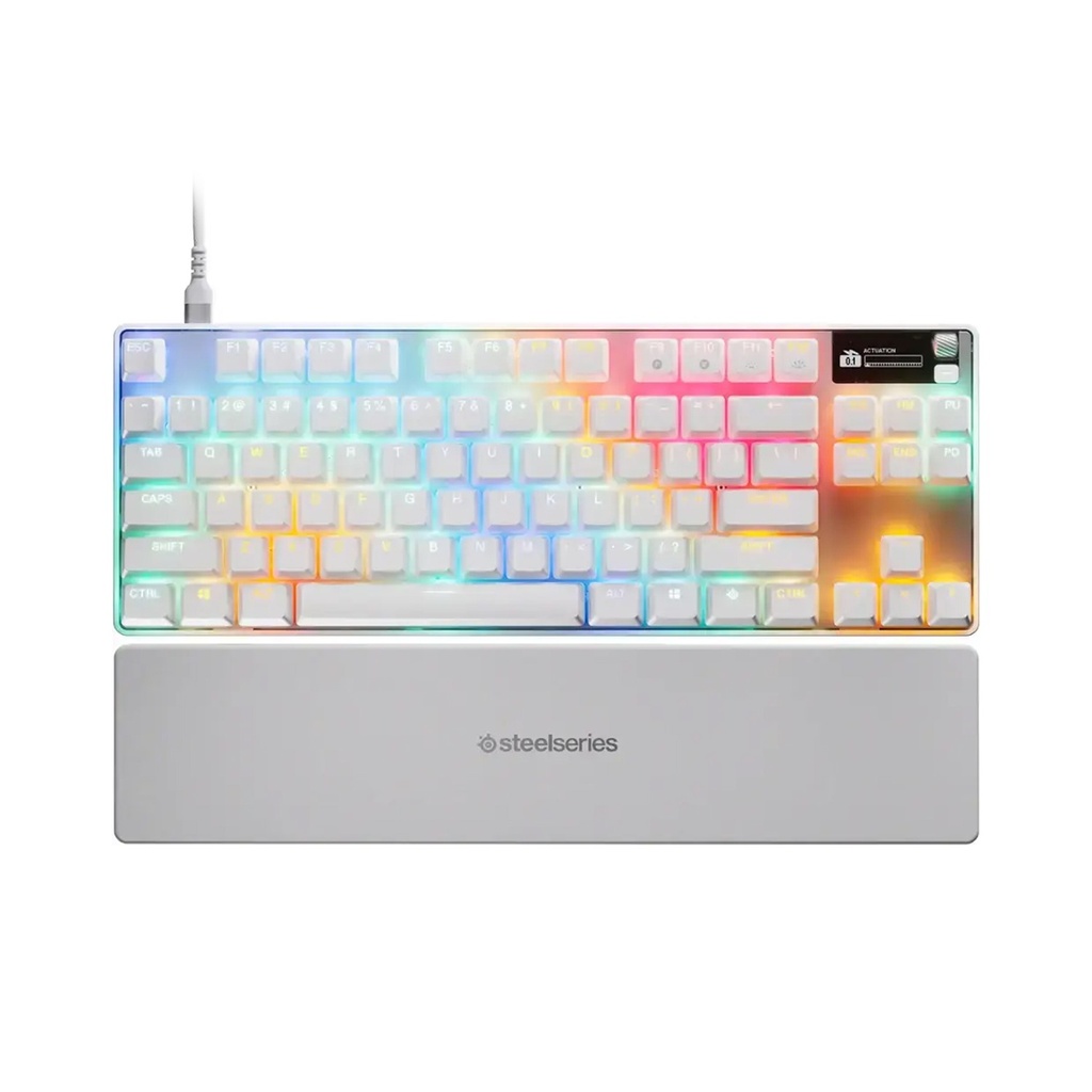 [64898] SteelSeries Apex Pro TKL Gen 3 Adjustable Switches With Rapid Trigger + Rapid Tap - White