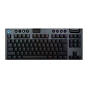 Logitech G915 X Lightspeed TKL Low-Profile Wireless Gaming Keyboard Key Control, LightSync, Low-Profile Mechanical Switches - Black