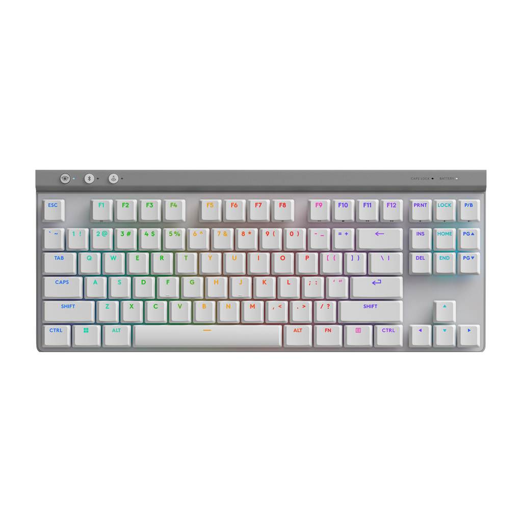[920-012539] Logitech G515 TKL LIGHTSPEED Low-Profile Wireless Gaming Keyboard Tactile Switch - White