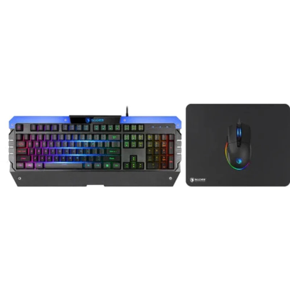 [SA-D10] Sades All-In-One Bundle Wired Gaming Keyboard, Mouse & Mousepad