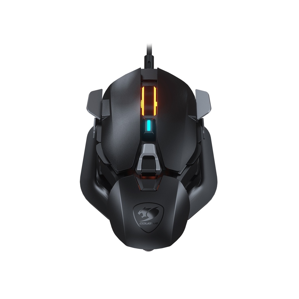 [CGR-800M] Cougar Dual Blader Fully Customiable Ambidextrous Ergonomics 16000 DPi Gaming Mouse - Black