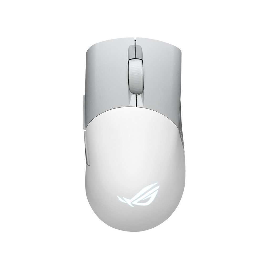 [90MP02V0-BMUA10] ASUS ROG Keris AimPoint Wireless Gaming Mouse, 2.4GHz & BT, 36000 dpi, AimPoint Optical Sensor, 5 Prog Buttons with Shortcuts, 650 IPS Max Speed, Up to 119H Battery - White | 90MP02V0-BMUA10