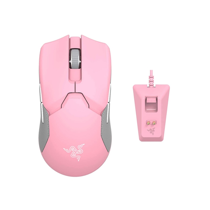 [RZ01-03050300-R3M1] Razer Viper Ultimate Wireless/Wired 20,000 DPI Chroma RGB Gaming Mouse with Charging Dock - Quartz