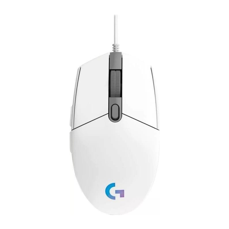 [910-005797] Logitech G203 Light Sync RGB 8000 DPI Wired Gaming Mouse White