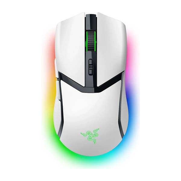 [RZ01-04660200-R3G1] Razer Cobra Pro HyperSpeed Wireless/Bluetooth/Wired 30K DPI Gaming Mouse, 10 Customizable Control Focus Gen-3 Switches, Up to 170 Hrs Bluetooth/100 Hrs on Hyperspeed Wireless - White