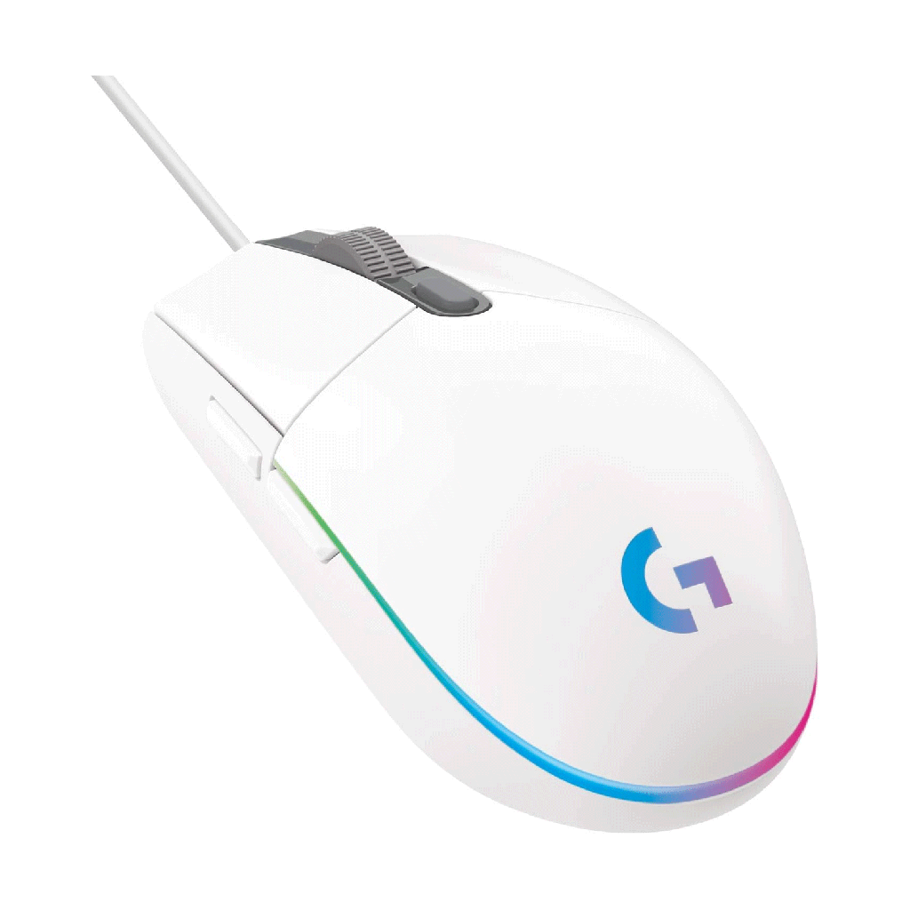 [910-005824] Logitech G102 LightSync RGB Lighting 6 Programable buttons Wired Gaming Mouse - White