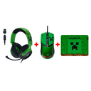 Razer Kraken V4 X Wired Gaming Headset: 40 mm Drivers, Cardioid Mic, Memory Foam Cushions, Chroma RGB Lighting, Type C & Type A Cable, for PC, Mac, PS5, Nintendo Switch - Minecraft Edition