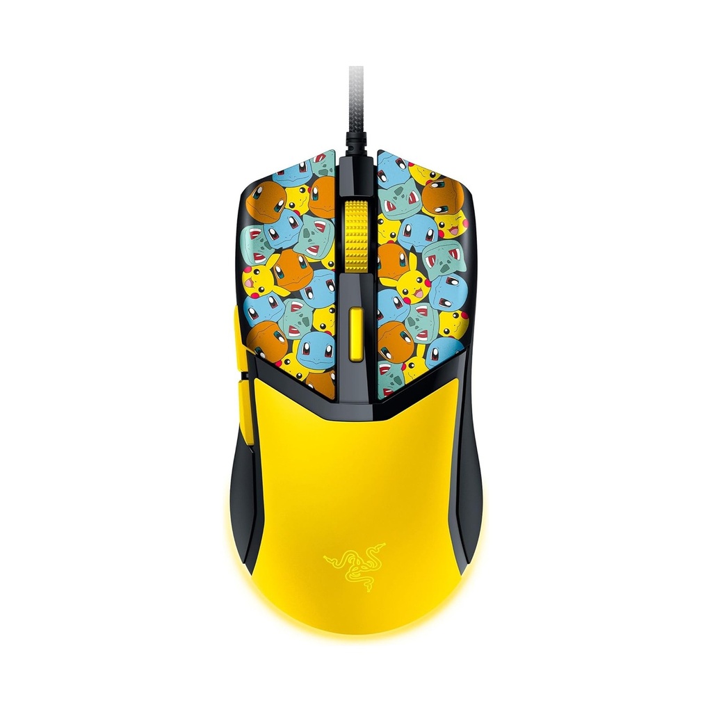 [RZ01-04650400-R3M1] Razer Cobra Pokémon Edition, 58g Lightweight Wired Gaming Mouse, 8500 DPI Sensor, Optical Mouse Switches 3th Gen, Chroma Lighting with Gradient Underglow, Speedflex Cable, Pokémon Kanto | RZ01-04650400-R3M1