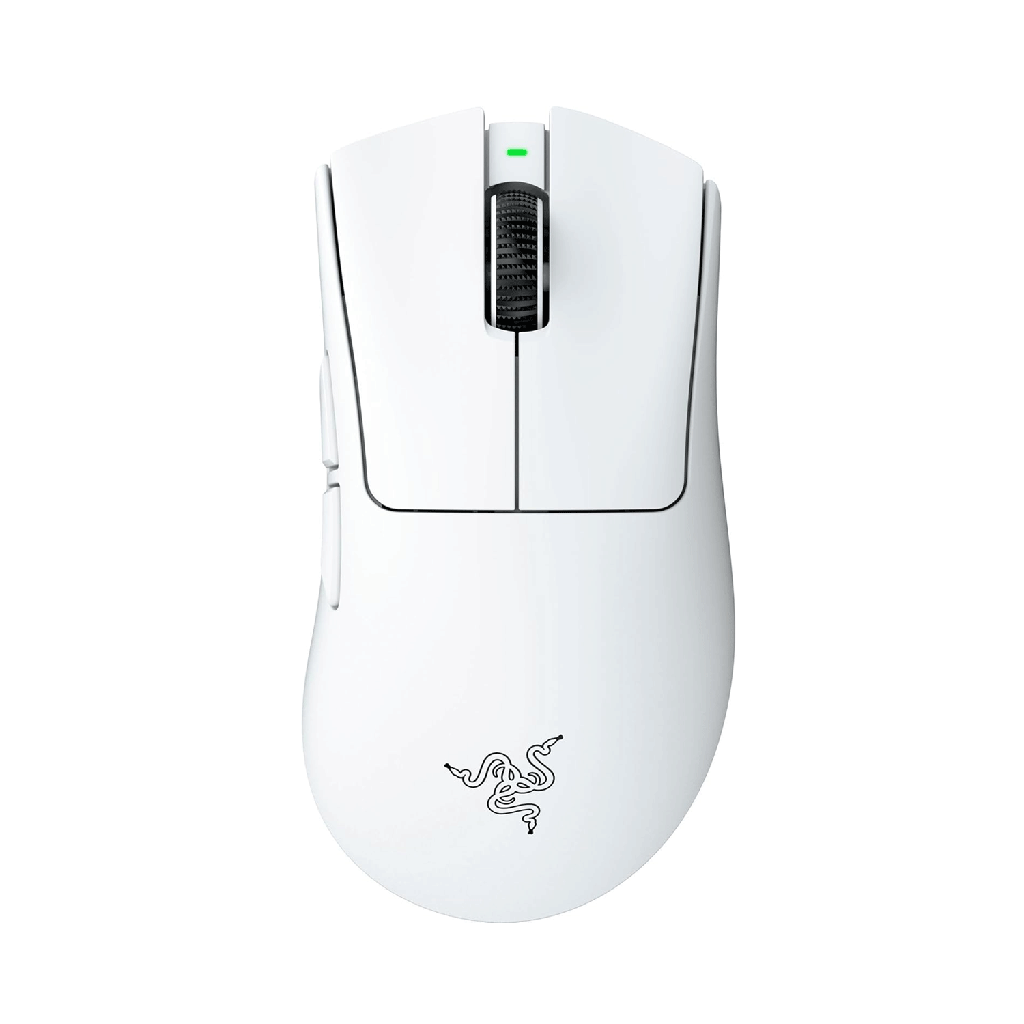 [RZ01-05330200-R3G1] Razer DeathAdder V4 Pro Wireless Gaming Mouse: 56g Lightweight - HyperSpeed Wireless Gen-2 - Optical Scroll Wheel - Optical Switches Gen-4 - Focus Pro 45K Sensor Gen-2 - Up to 150 Hr Battery, White | RZ01-05330200-R3G1
