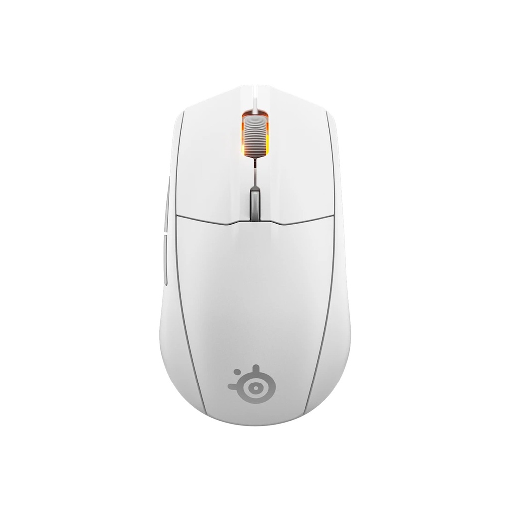 [62524] SteelSeries Rival 3 Wireless/Bluetooth Gaming Mouse True Move Air Sensor 18,000 DPI, 6 Programmable Buttons, 200Hr Battery Life For PC,PS5, Xbox X|S – White