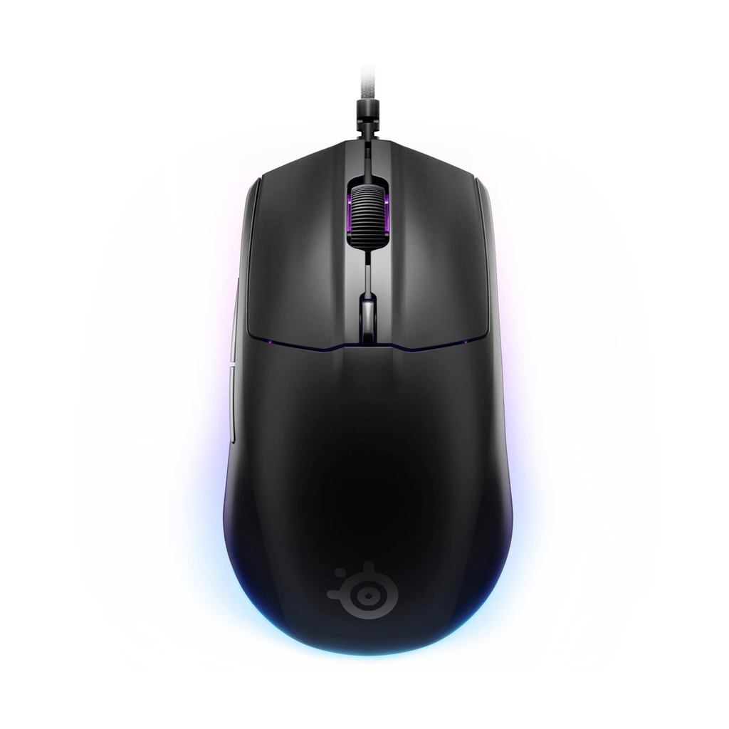 [62515] SteelSeries Rival 3 Wired Gaming Mouse LightWeight (77g) 60 Million Clicks 8,500 DPI, 3-Zone RGB - Black
