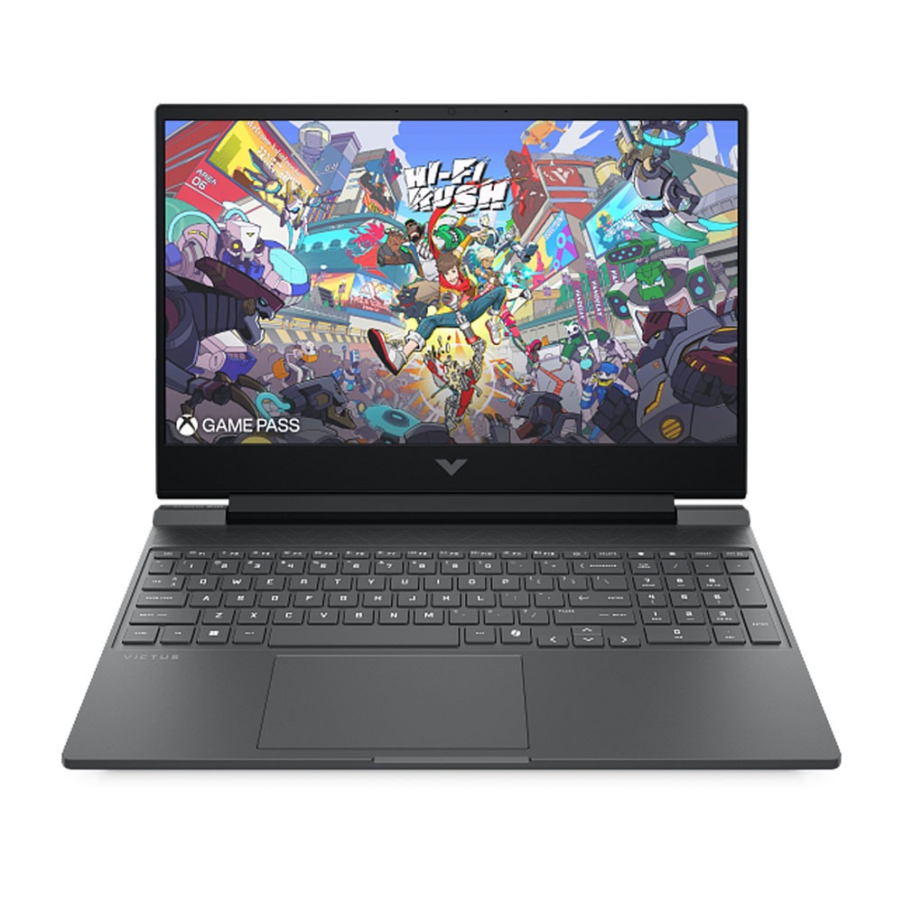 [D15F2EA] HP Victus (15-FA2088NE) Gaming Laptop, Intel Core7 240H Processor, 16GB RAM DDR5, 512GB SSD NVMe Gen4,RTX™ 5050 8GB Graphics, 15.6" FHD 144Hz IPS Display, Full-size, backlit Keyboard, Windows 11 Pro (License), Mica Silver | D15F2EA