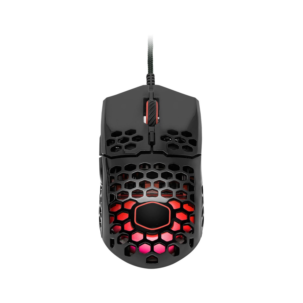 [MM-711-KKOL2] CoolerMaster MM711 Wired Gaming Mouse (60g) - Glossy Black