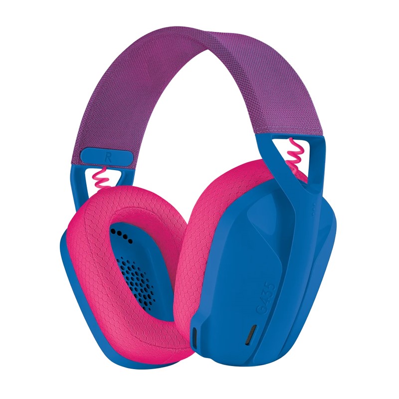 [981-001062] Logitech G435 Light Speed Wireless/Bluetooth Gaming Headset For PC & PS5/4 - Blue/Raspberry
