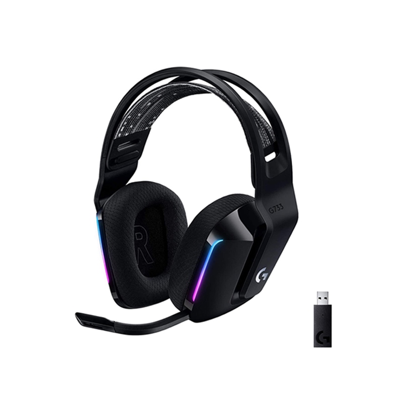 [981-000864] Logitech G733 Light Speed Wireless RGB Gaming Headset For PC & PS4 Black