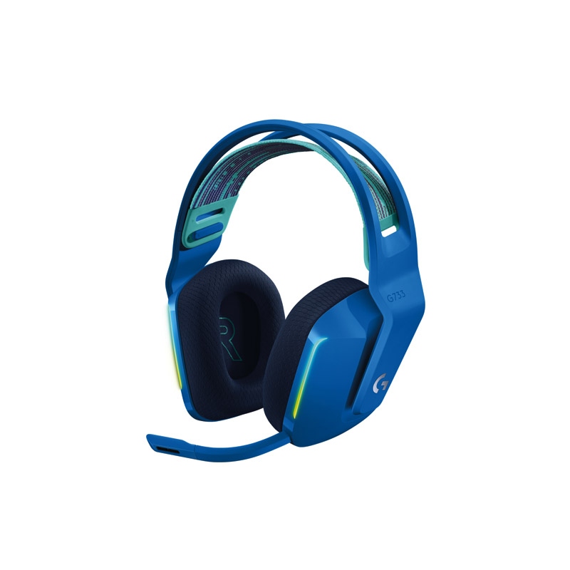[981-000943] Logitech G733 Light Speed Wireless RGB Gaming Headset - Blue For PC & PS4