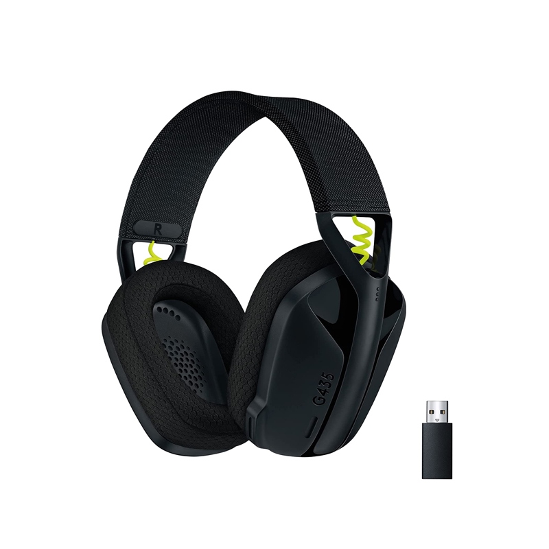 [981-001050] Logitech G435 Light Speed Wireless/Bluetooth Gaming Headset For PC PS5/4 & Nintendo - Black