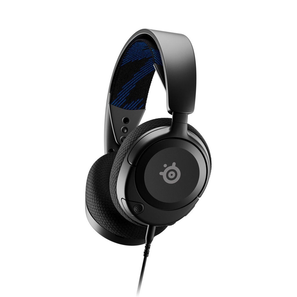 [61611] SteelSeries Arctis Nova 1P Multi-Platform Premium Wired (3.5mm) Nova Acoustic System Gaming Headset, Noise-Cancelation ClearCast Retractable Mic For PC,PS5/PS4, Xbox,Switch & Mobile Devices - Black