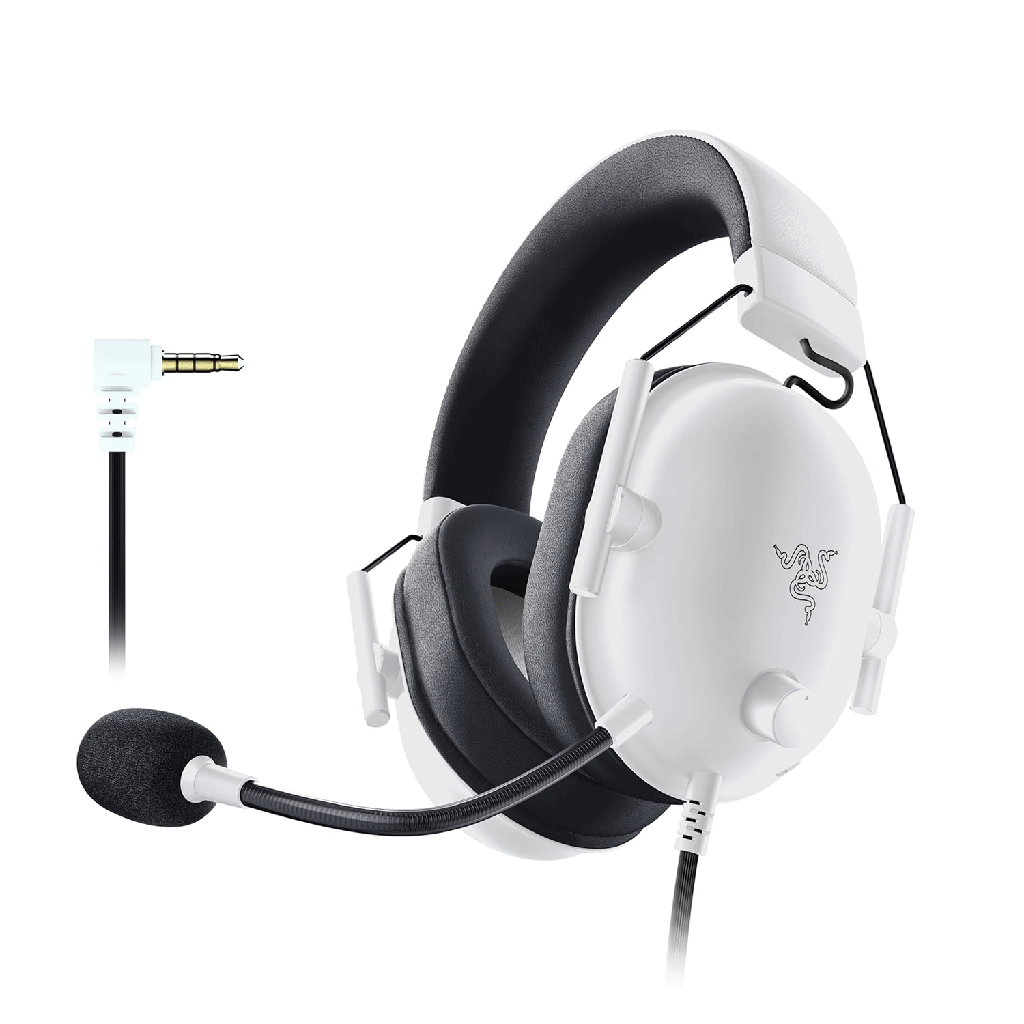 [RZ04-03241500-R3M1] Razer BlackShark V2 X White Edition Wired Console Esports Headset For Xbox, PC, Playstation, Nintendo Switch & Mobile