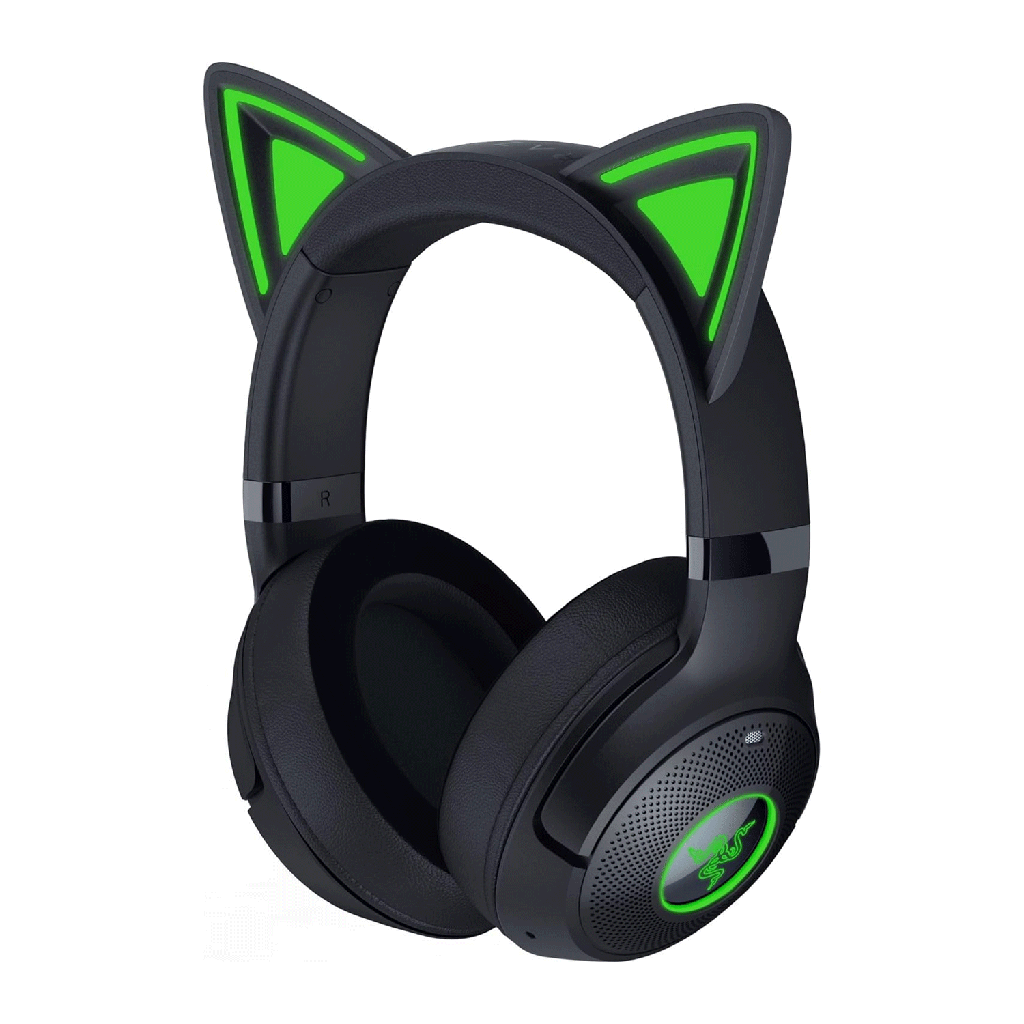 [RZ04-04860500-R3U1] Razer Kraken Kitty V2 BT Wireless/Bluetooth RGB Gaming Headset RGB With Kitty Ears -Black