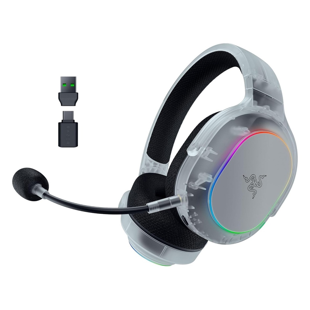 [RZ04-05220400-R3M1] Razer Barracuda X Chroma Wireless Multi Platfrom Gaming Headset For PC,Mac,PlayStation,Switch, Steam Deck & Smartphone - Phantom White