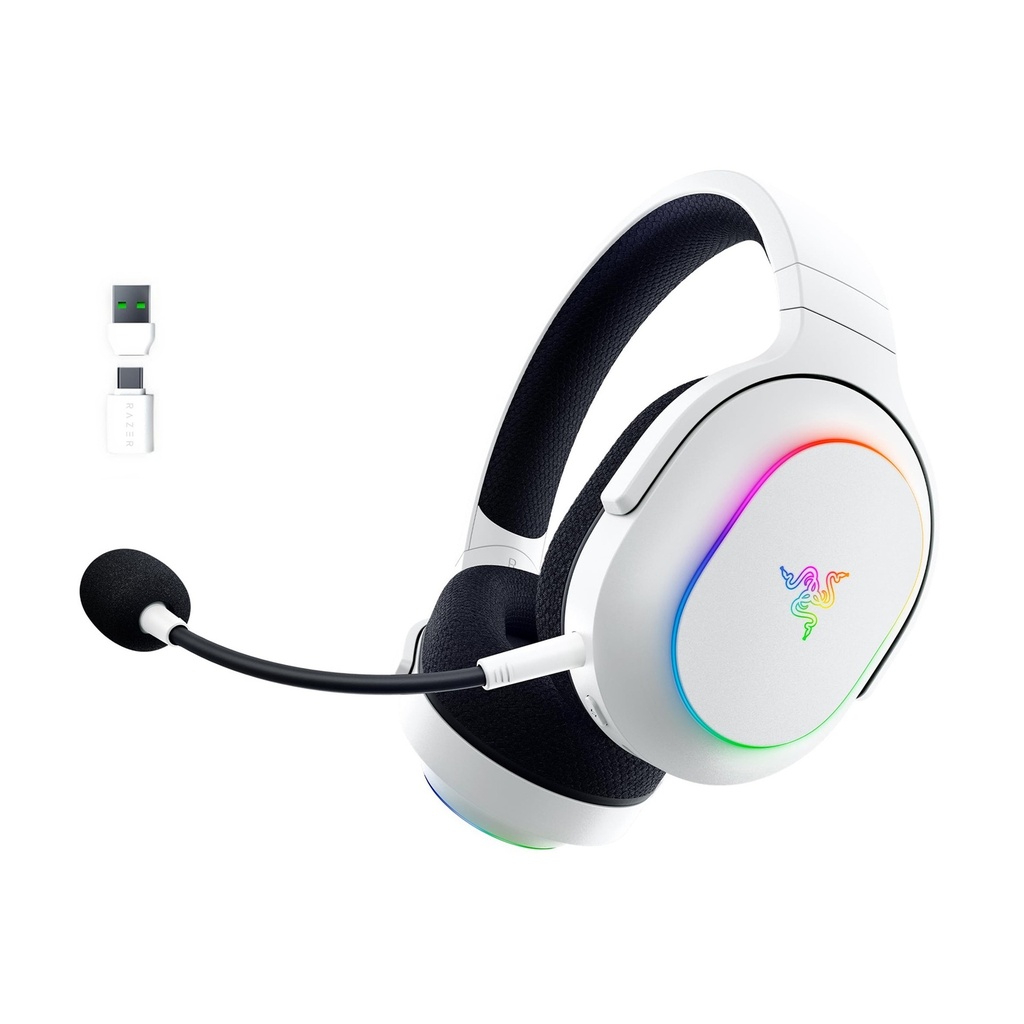 [RZ04-05220200-R3M1] Razer Barracuda X Chroma Wireless Multi-Platform Gaming Headset For PC, Mac, PlayStation, Switch & SmartPhone - White Edition