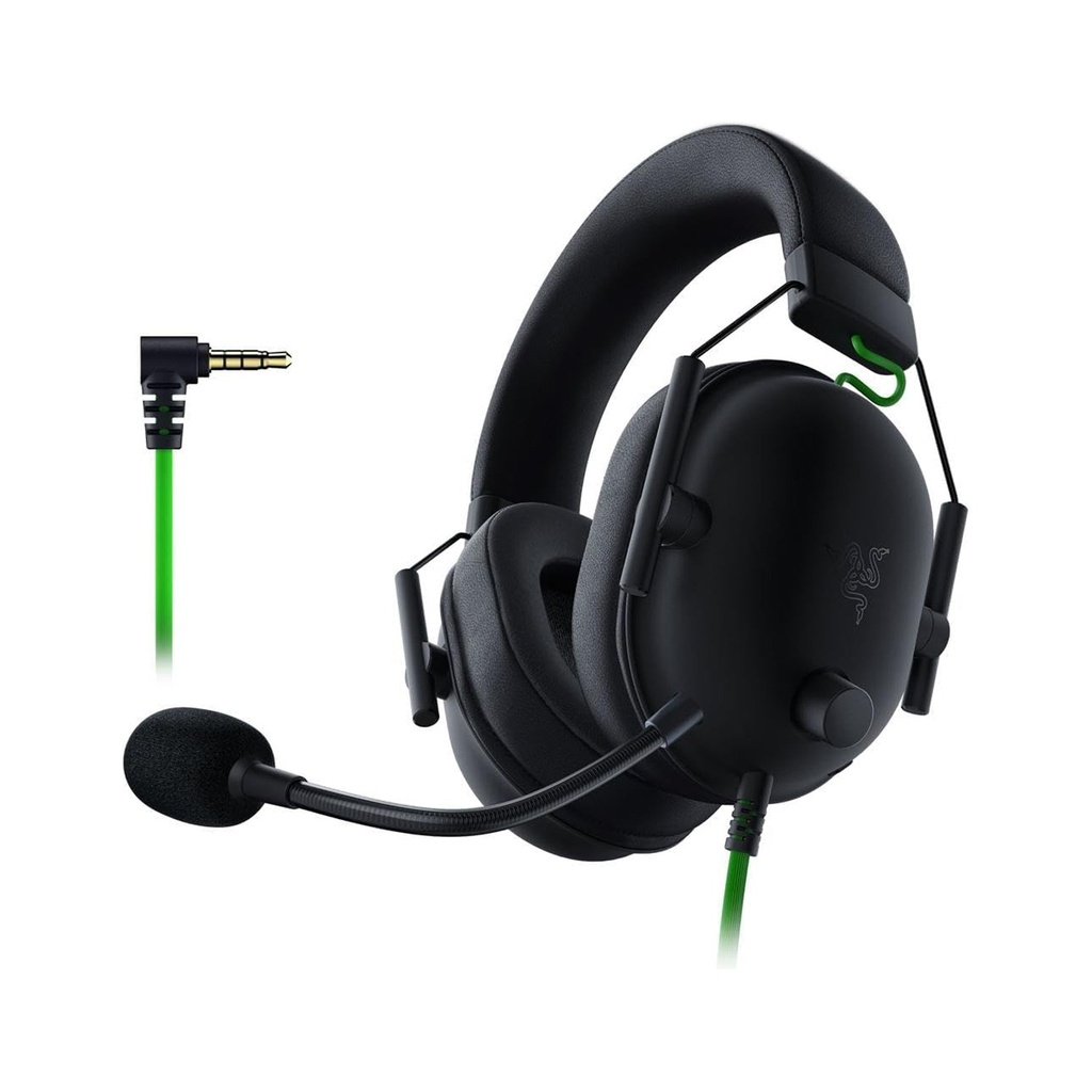 [RZ04-03240100-R3U1] Razer BlackShark V2 X Gaming Headset, 7.1 Surround Sound, 50mm Drivers, Memory Foam Cushion, For PC, PS4, PS5, Switch, Wried 3.5mm Audio Jack, Black | RZ04-03240100-R3U1