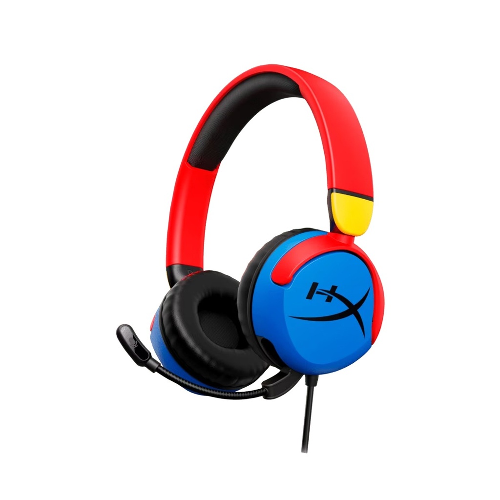 [7G8F3AA] HyperX Cloud Mini Wired 85DB Volume Limit For Younger Gamers, Immersive Audio For Pc, Chormebook,Nintendo Switch,Playstation,Xbox & Mobile