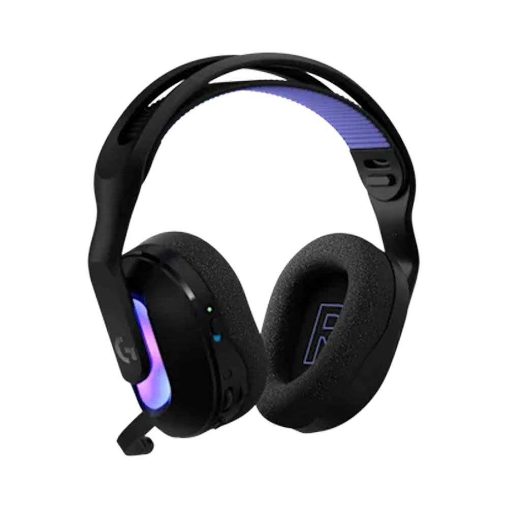 [981-001544] Logitech G522 LightSpeed Tri-Mode Wireless/Bluetooth/Wired Lightsync RGB Gaming Headset,Broadcast BLUE VO!CE Quality Detachable Microphone, For PC,PS5,Mac & Smart Devices- Black