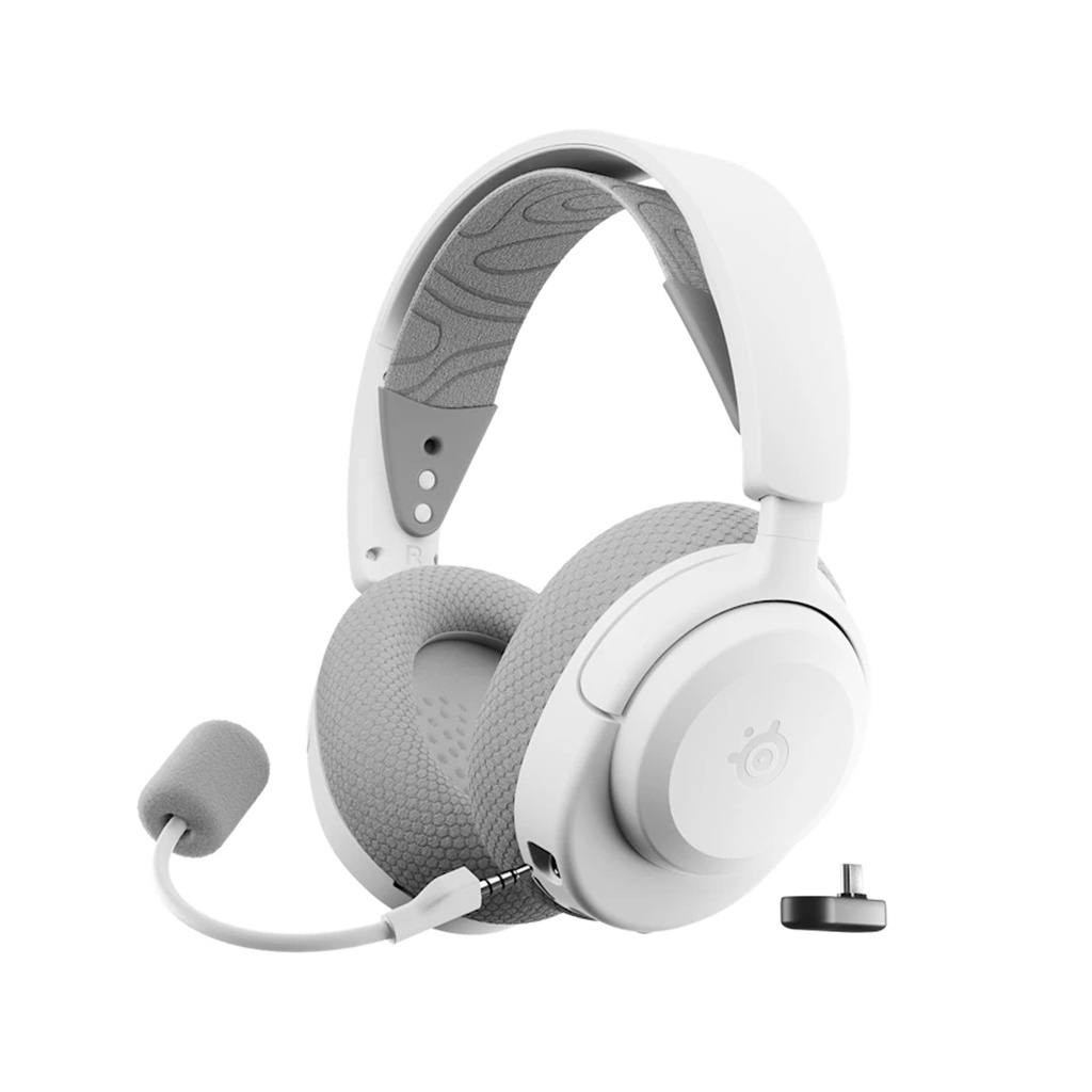 [61690] SteelSeries Arctis Nova 3x Wireless/Bluetooth Gaming Headset Upto 40Hr Battery Life For PC, Playstation, Xbox & Switch - White