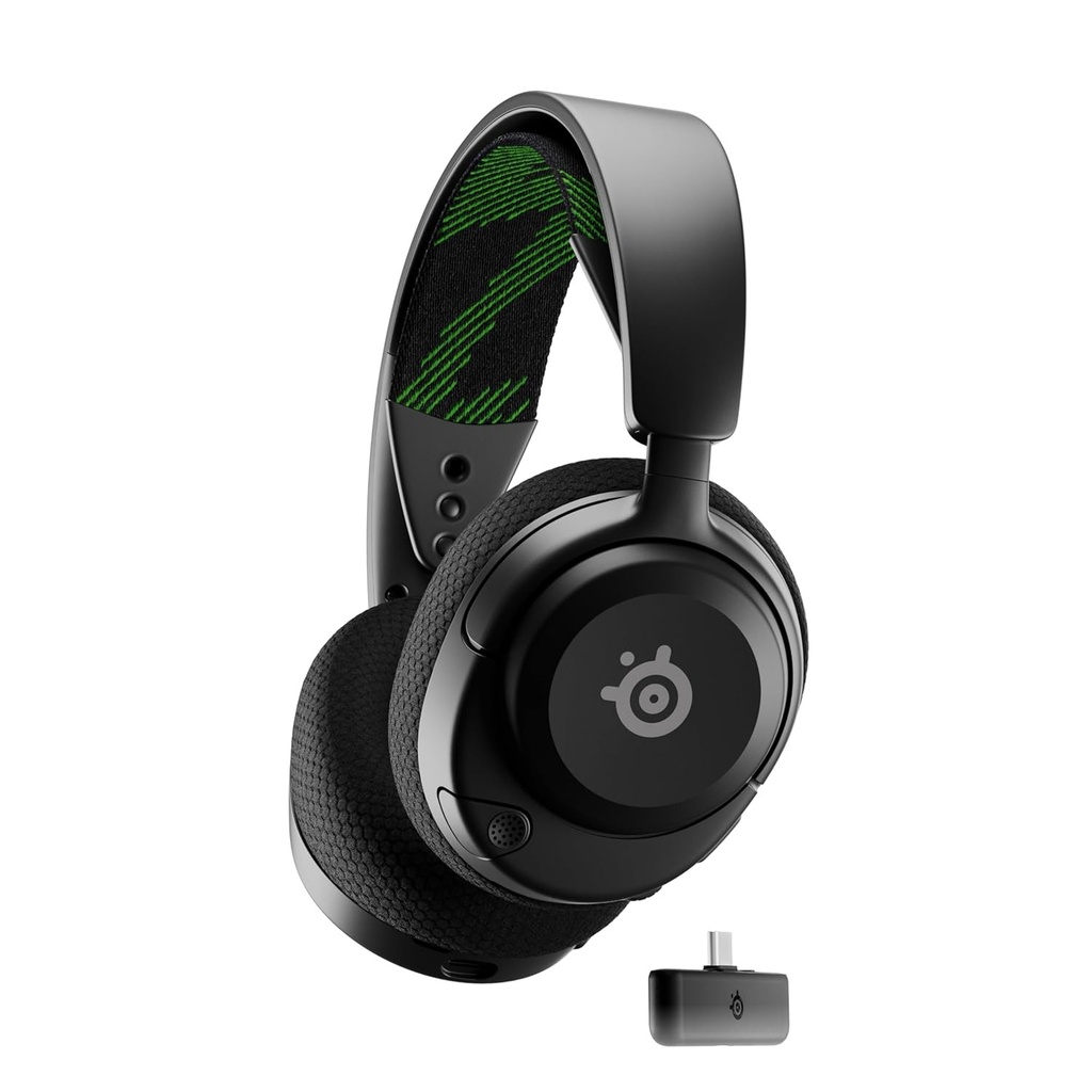 [61646] SteelSeries Arctis Nova 4X Wireless Gaming Headset Retractable, Multi-Platform USB-C For PC, PlayStation, Switch & Mobile Devices - Black