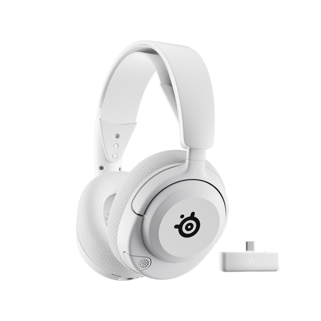 [61677] SteelSeries Arctis Nova 5X Wireless/Bluetooth Gaming Headset Upto 60 Hour Battery Life For PC,Xbox,Switch & Mobile Devices - White