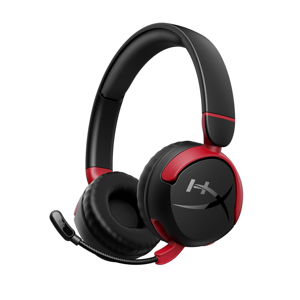 [7G8F1AA] HyperX Cloud Mini Wireless/Bluetooth/Wired Gaming Headset,Up to 25 Hrs Battery Life, Immersive Audio, 85DB Volume Limit For Younger Gamers For PC,Chormebook Playstation,Xbox & Mobile Devices