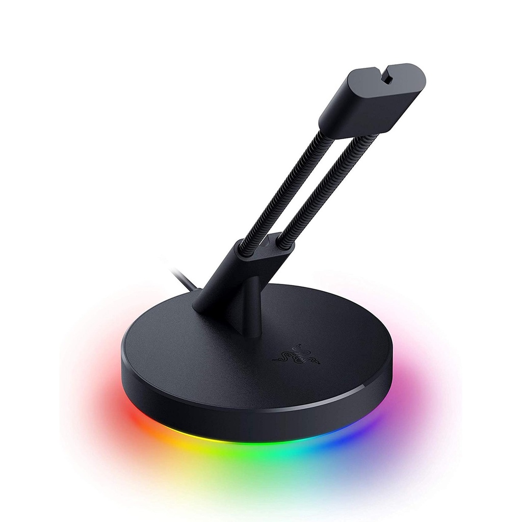 [RC21-01520100-R3M1] Razer Gaming Mouse Bungee V3 Chroma: Drag-Free Wired Mouse Support, for Esports-Level Performance, Weighted Base, Anti-Slip Feet - Classic Black