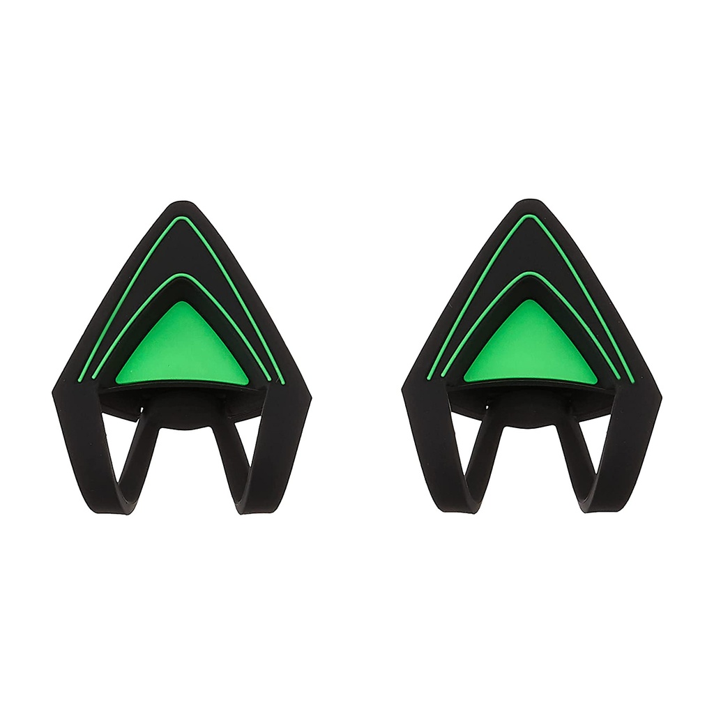 [RC21-01140200-W3M1] Razer Kitty Ears for Kraken Headsets: Compatible with Kraken 2019, Kraken TE Headsets, Adjustable Straps, Water Resistant Construction - Green
