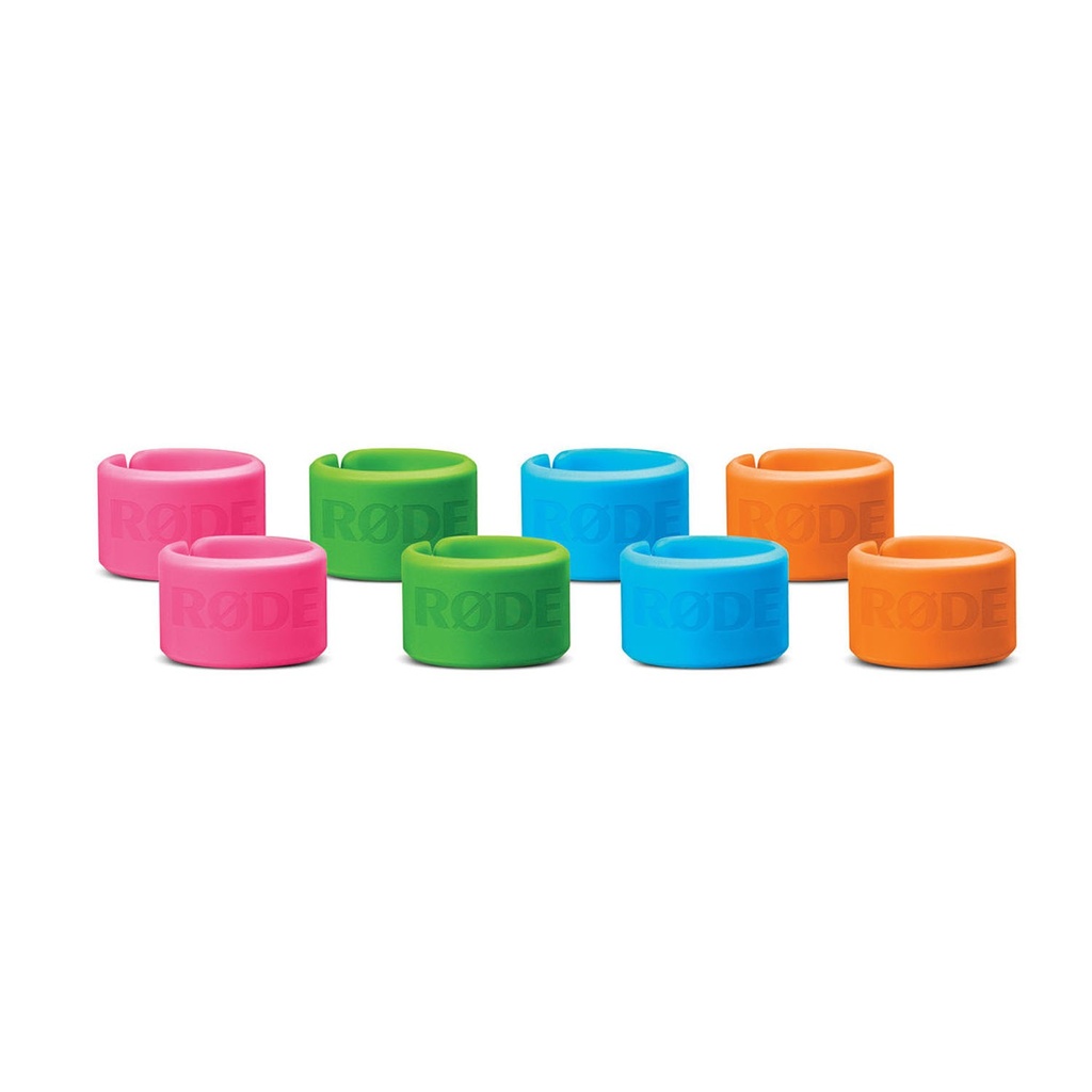 [698813006755] Rode XLR-ID XLR Cable Identification Rings, 8 x Colour-Coded Rings