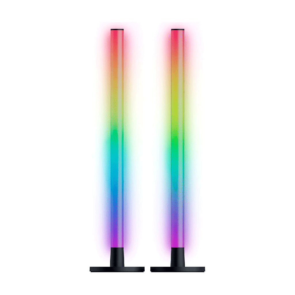 [RZ43-05320100-R3EJ] Razer Aether Standing RGB LED Light Bars, USB-C Connection, Reversible Front and Back Dual Lighting for PC, Works With Alexa & Google Home