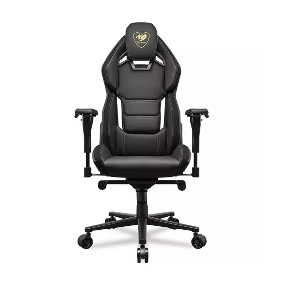 [3MARXGLB.0001] Cougar Hotrod Royal Gaming Chair, Multi-Zone Backrest, Premium Hyper-Dura Leatherette, 4D Armrest and Class 4 Gas Cylinder-Black