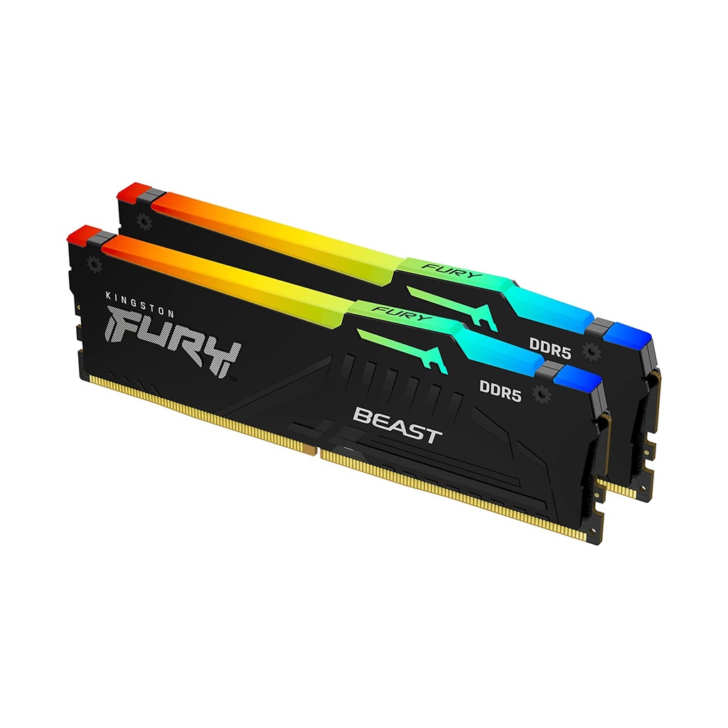 [KF556C40BBAK2-64] Kingston Fury Beast RGB 64GB (2x32GB) DDR5 5600MT/s CL40 Memory Kit