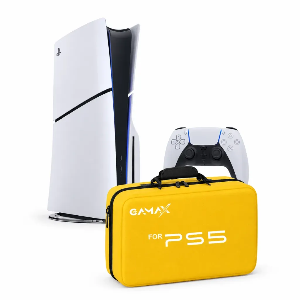 Playstation 5 Slim Console Disk with Free Gamax Storage Bag