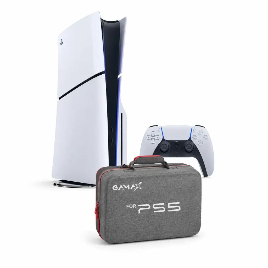 Playstation 5 Slim Console Disk with Free Gamax Storage Bag