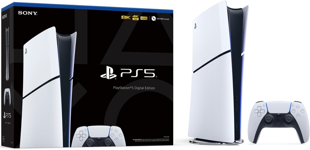[90017] Playstation 5 Slim Console Digital Edition White