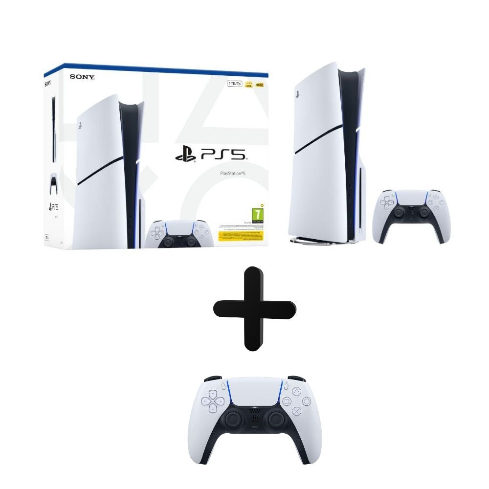 [509307] PlayStation 5 Slim Disk Edition E Chassis with extra DualSense Wireless Controller, White