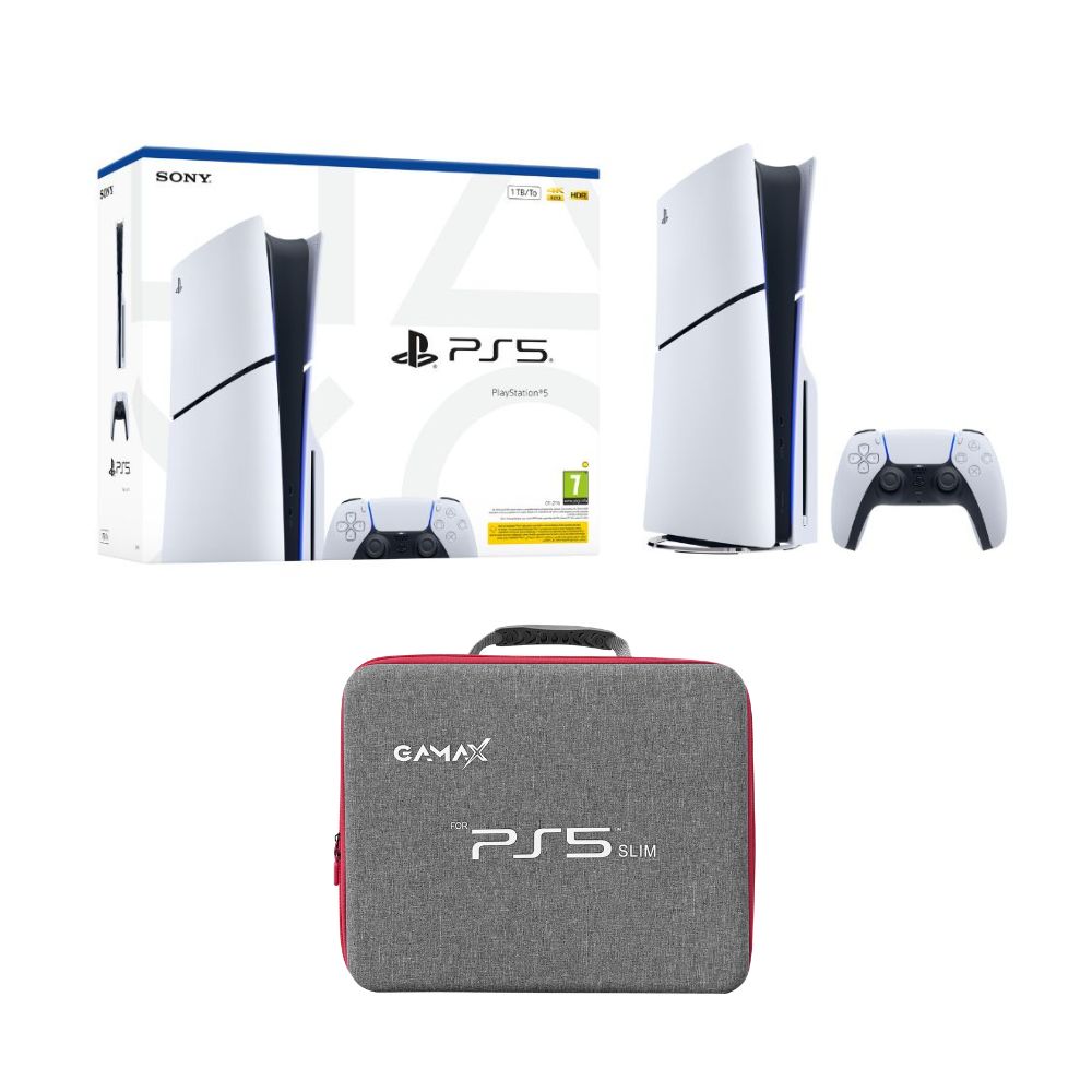 [509306] PlayStation 5 Slim Disk Edition with Gray Storage Bag