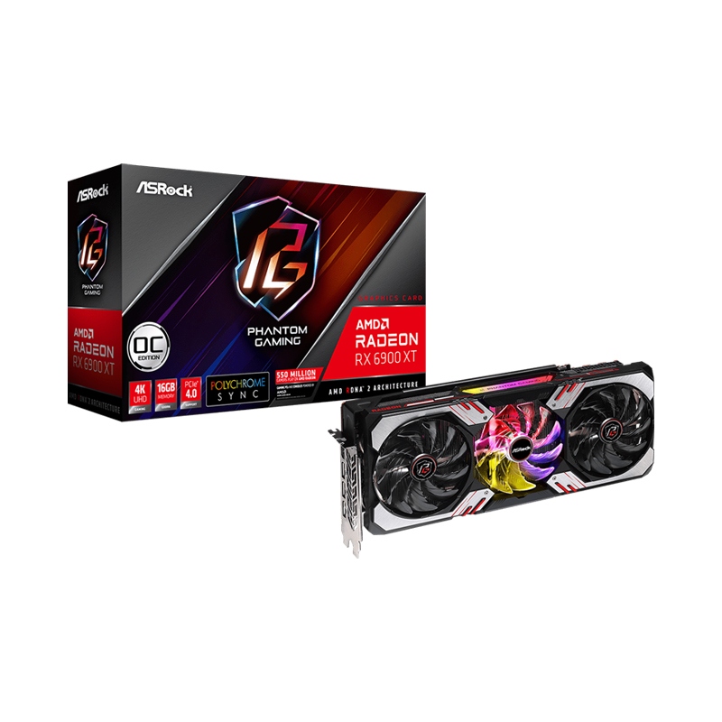 [90-GA2DZZ-00UANF] ASRock AMD Radeon RX 6900XT Phantom Gaming D OC Edition 16GB Graphic Card